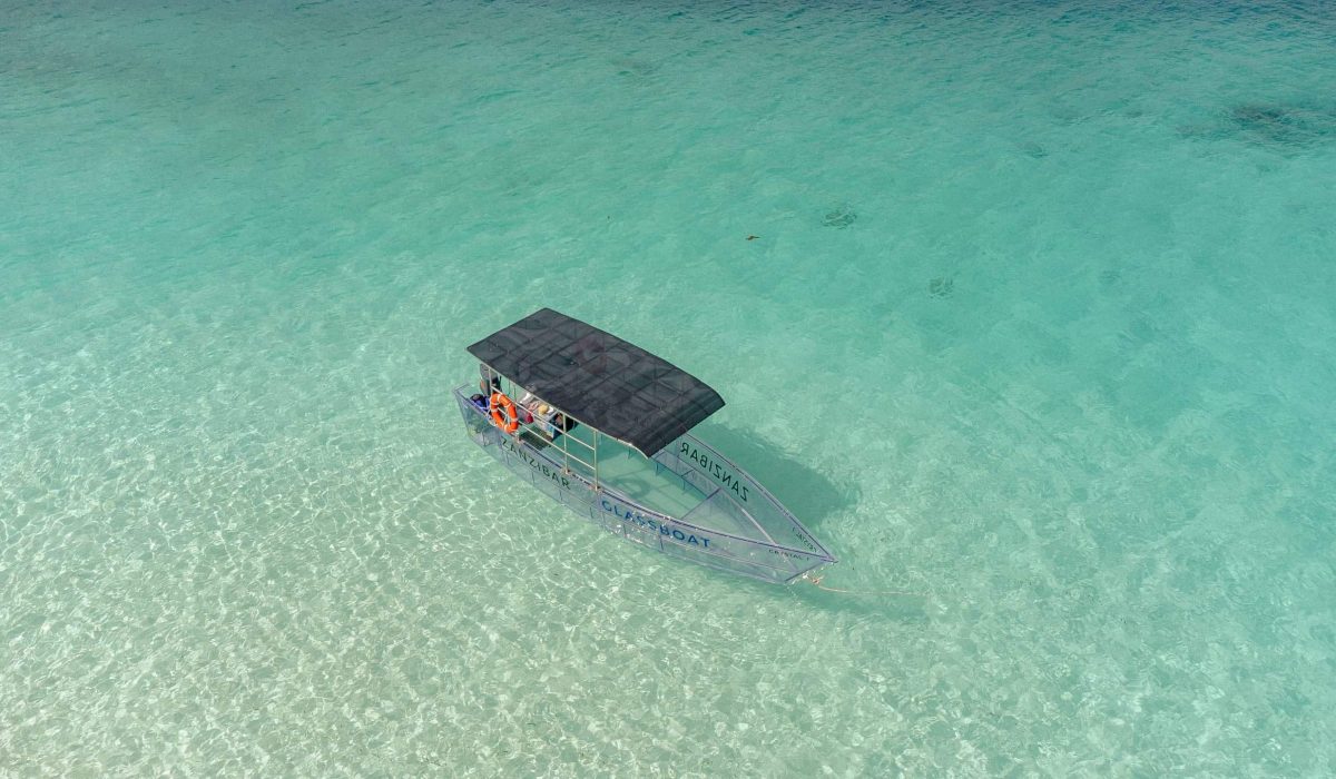 Zanzibar Glassboat Drone Picture