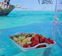Zanzibar Glass Boat Fruits