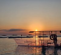Zanzibar Glass Boat Sunset